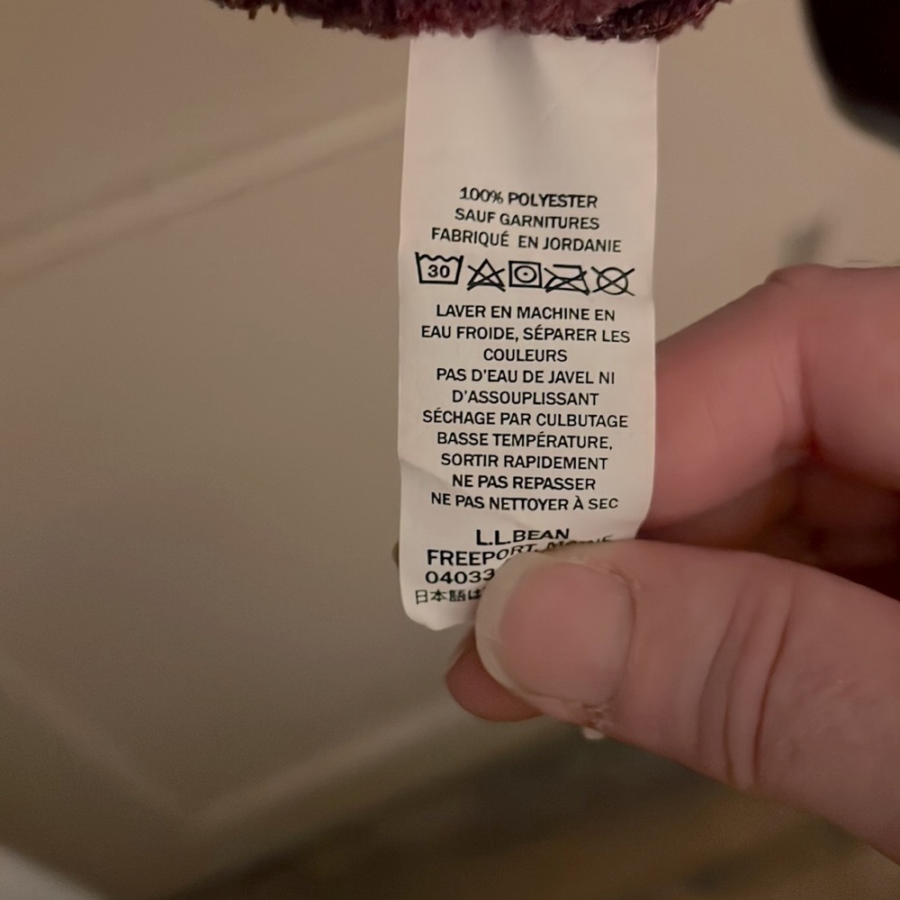 LL Bean Sweater Fleece Pullover - Picture 7 of 7